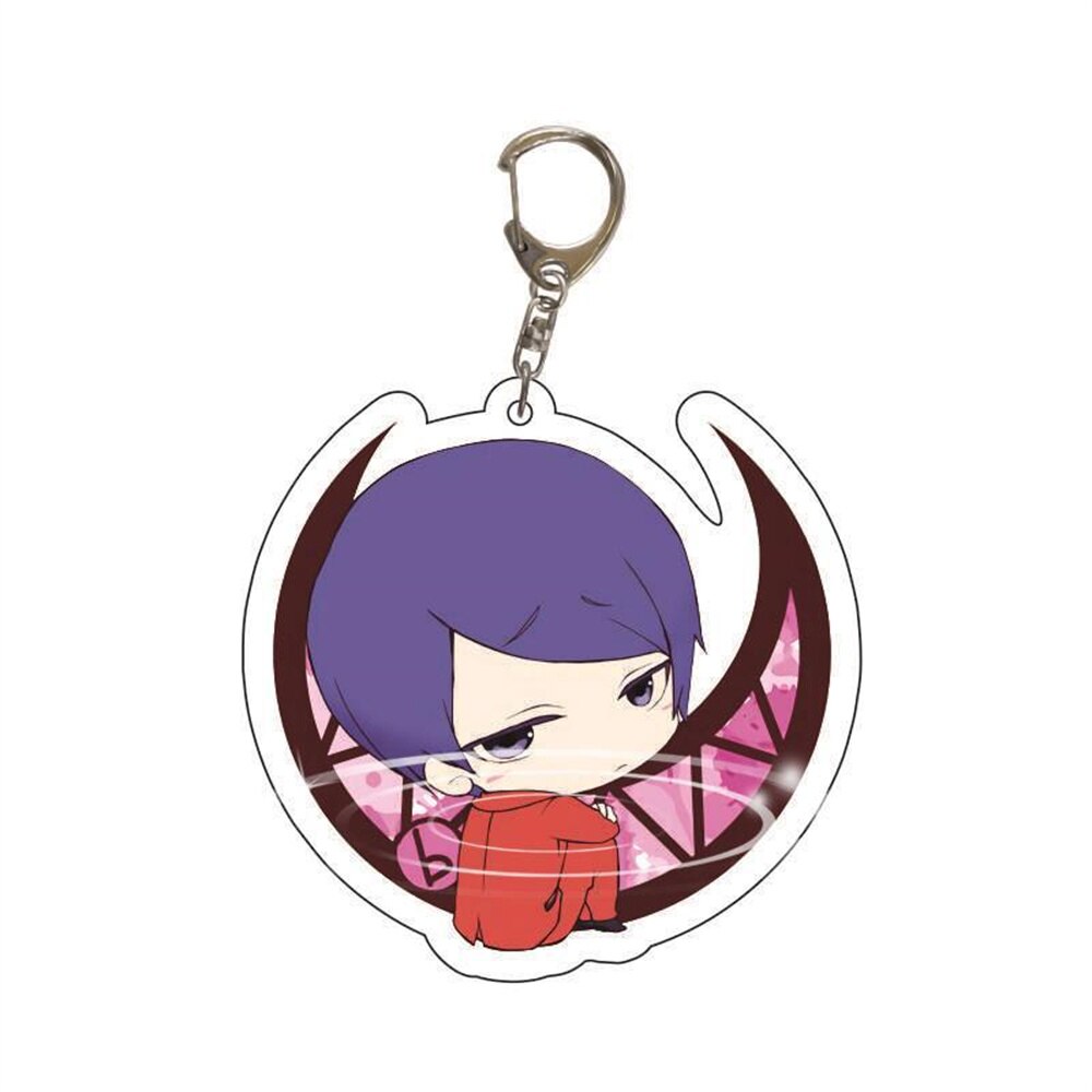 Anime Tokyo Ghoul Kaneki Ken Keychain Cosplay Acrylic Key Chain Pendant Keyring Prop