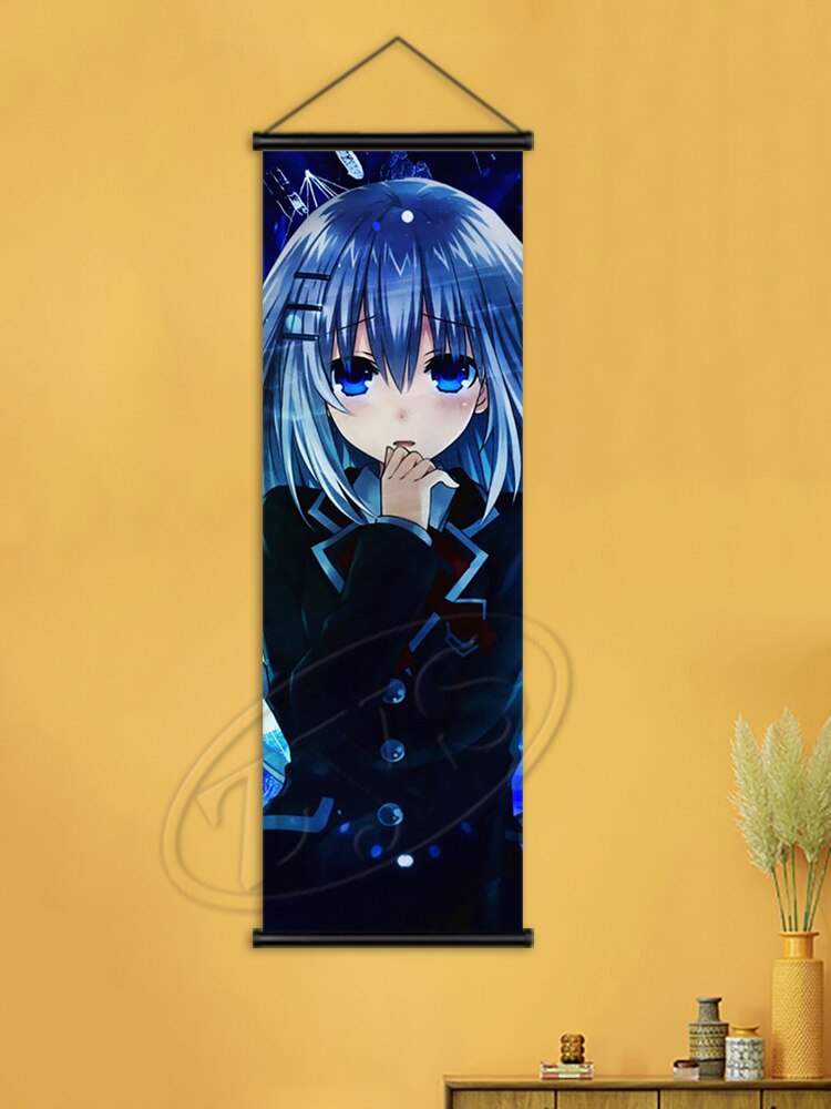 Classic Art Japanese Anime Poster Canvas Date a Live Painting HD Print Wall Home Cudros Hanging Scrolls Mural Bedroom Decoration