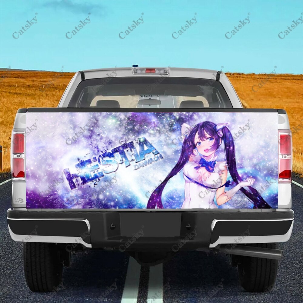 DanMachi Anime Truck Tailgate Sticker Decal Wrap Vinyl High-Definition Print Graphic Suitable for Pickup Trucks Weatherproof