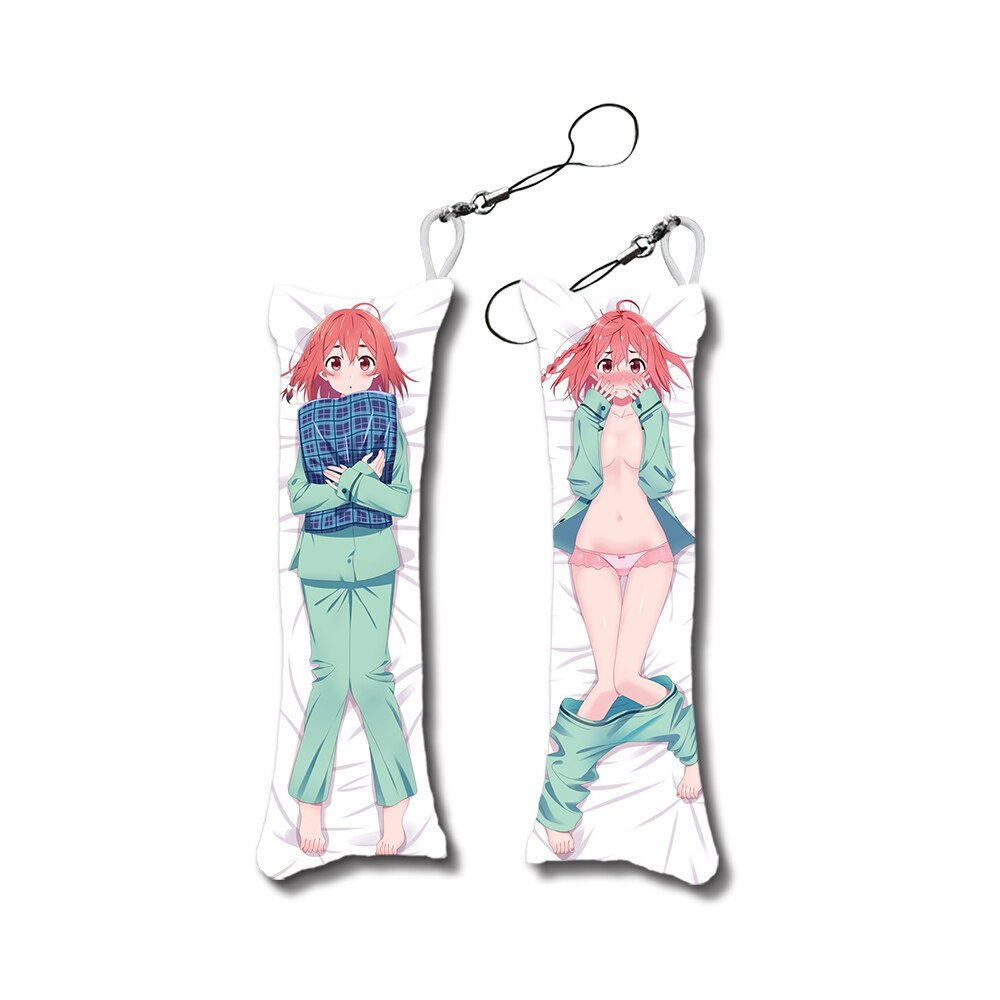 Rent A Girlfriend Mini Pillow Small Body Pillow Pendant Sarashina Ruka Dakimakura Cartoon Game Keychain