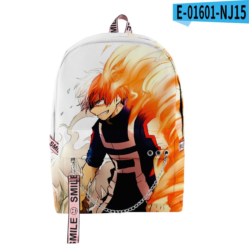 Fashion Novelty My Hero Academia Student School Bags Unisex 3D Print Oxford Waterproof Notebook multifunction Travel Backpacks