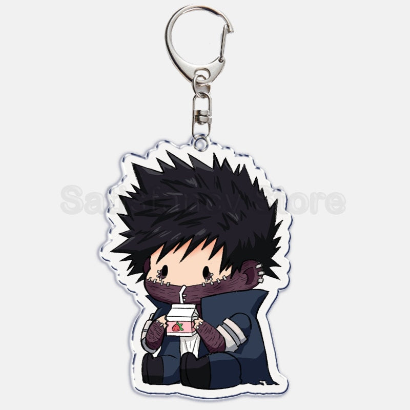 Cute My Hero Academia Anime Keychain Izuku Shouto Midoriya Bakugou Key Chain for Accessories Pendant Key Ring Keychains Gift