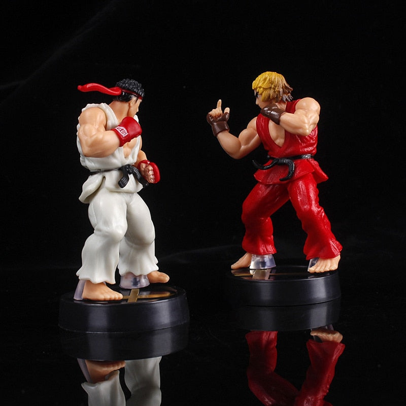 9.5cm Game Street Fighter Figure Ryu Ken Action Figures Room Decor Birthday Gift PVC Collection Toys For Boys