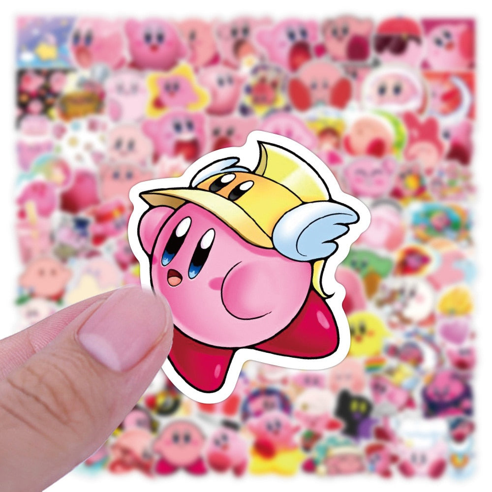 10/30/50/100pcs Cute Cartoon Kirby Stickers Kawaii Girls DIY Luggage Guitar Fridge Laptop Game Graffiti Vinyl Sticker Kids Decal