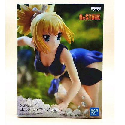 Original Genuine Banpresto Dr. Stone Figure Of Stone World 16cm Amber PVC Anime Action Figures Collection Model Toy Christmas