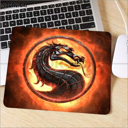 Mortal Kombat Mousepad Rubber Small Cartoon Anime Gaming Mouse Pad Keyboard Mouse Mats Smooth Company For PC Mouse Carpet