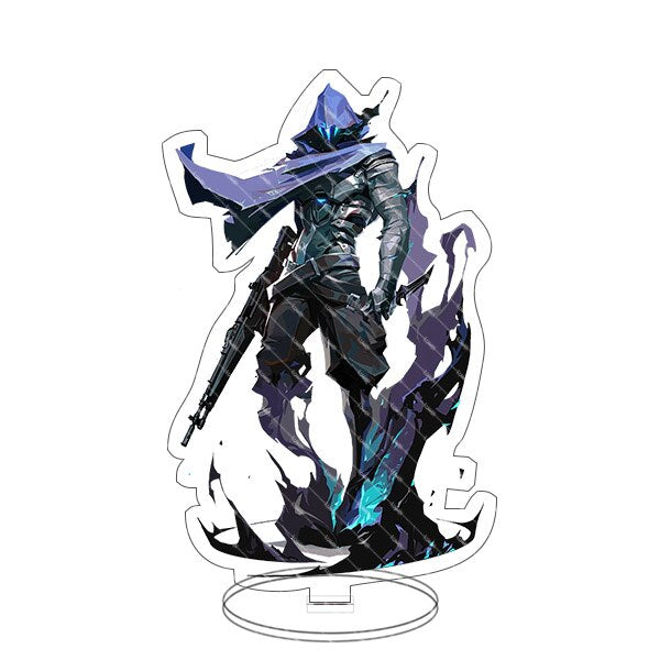 Game Figure Valorant Sage Killjoy Jett Sova Cypher Salvia Acrylic Stand Model Plate Desk Decor Standing Sign Figures Fans Gifts