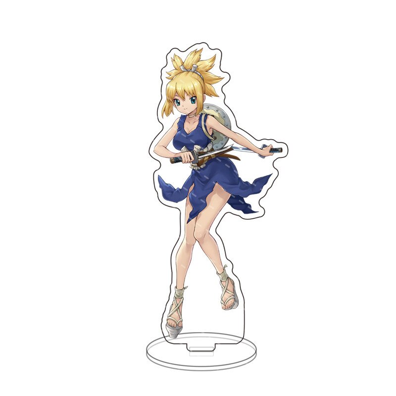 Anime Game Dr. Stone Acrylic Stand Action Figure Toy Ishigami Senkuu PVC Desktop Stand Model Toys Gift Cosply Beauty Collection