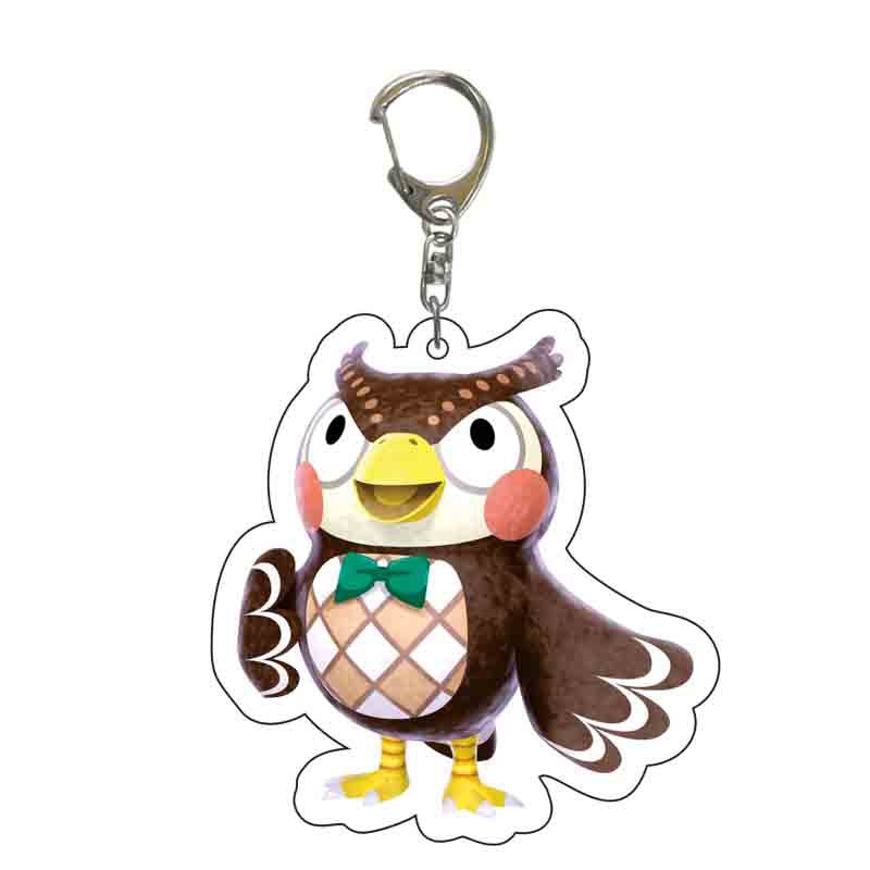 Game Animal Crossing Keychain Cartoon Animal Shaped Acrylic Pendant Keyring Fan Gift