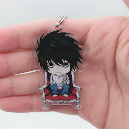 Anime DEATH NOTE Ryuk Keychain Badge Accessories Killer L Lawliet Cosplay Props Cartoon Backpack Pendant