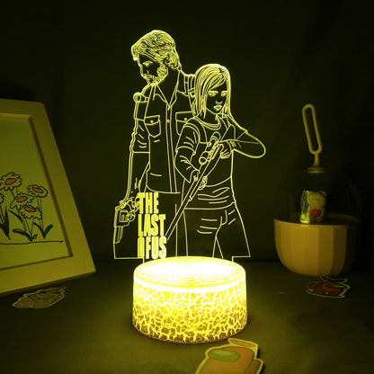 The Last of Us Figure 3d Led Lamp Home Decoration Birthday Gift Manga Night Light Otaku Bedroom Decor Light Cartoon Acrylic Lamp