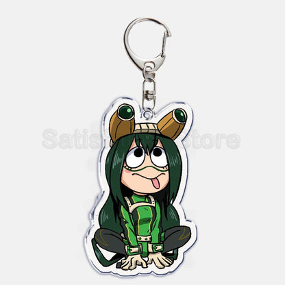 Cute My Hero Academia Anime Keychain Izuku Shouto Midoriya Bakugou Key Chain for Accessories Pendant Key Ring Keychains Gift