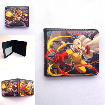 Anime ONE PUNCH MAN Saitama Wallet Young Men and Women Short Wallets Fashion PU Purse Cute Cosplay Gift