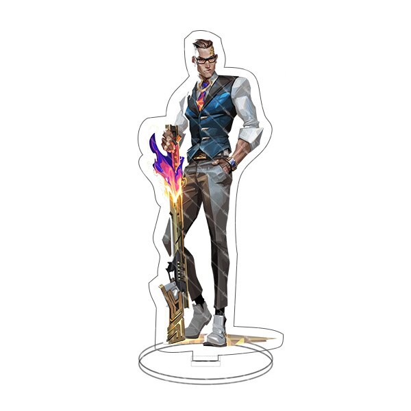 Game Figure Valorant Sage Killjoy Jett Sova Cypher Salvia Acrylic Stand Model Plate Desk Decor Standing Sign Figures Fans Gifts