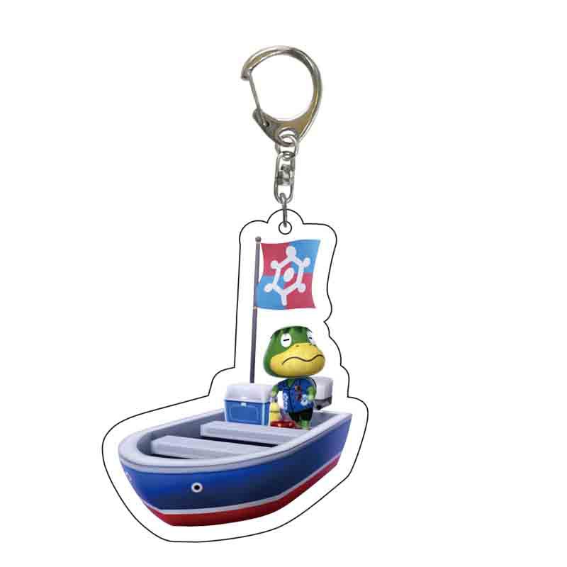 Game Animal Crossing Keychain Cartoon Animal Shaped Acrylic Pendant Keyring Fan Gift