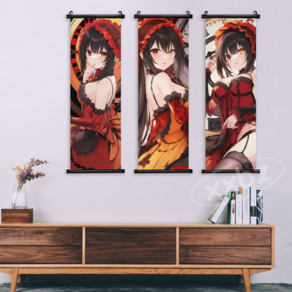 Anime Date A Live Poster Wall Art Canvas Kawaii Princess Pictures Modern Painting Tokisaki Kurumi Hanging Scroll Home Decor Gift