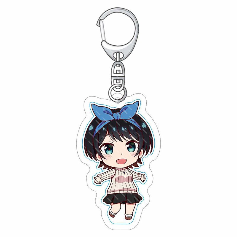 Anime Rent A Girlfriend Kanojo Okarishimasu Charm Keychain Ichinose Chizuru Asami Nanami Sakurasawa Sumi Sarashina Ruka Keyring