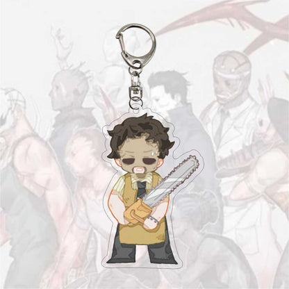 Game Dead by Daylight Gothic Figures Pendant Key Chain The Huntress Trapper Wraith Hillbilly Anime Theme Acrylic Metal Keychain