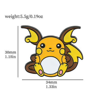 Pokemon Pikachu Anime Metal Enamel Brooch Badges on Backpack Clothing Lapel  jackets Jeans Accessories Jewelry Decoration Gift