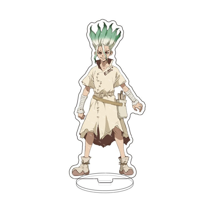 Anime Game Dr. Stone Acrylic Stand Action Figure Toy Ishigami Senkuu PVC Desktop Stand Model Toys Gift Cosply Beauty Collection