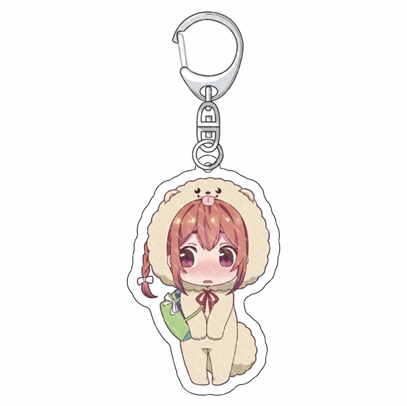 Anime Rent A Girlfriend Kanojo Okarishimasu Charm Keychain Ichinose Chizuru Asami Nanami Sakurasawa Sumi Sarashina Ruka Keyring