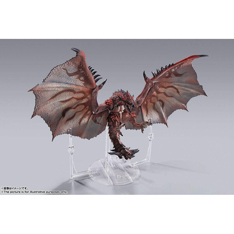 Original Bandai S.h.monsterarts Monster Hunter Rathalos Realistic Detail Articulation Shm Action Figure Doll Model Children Toy