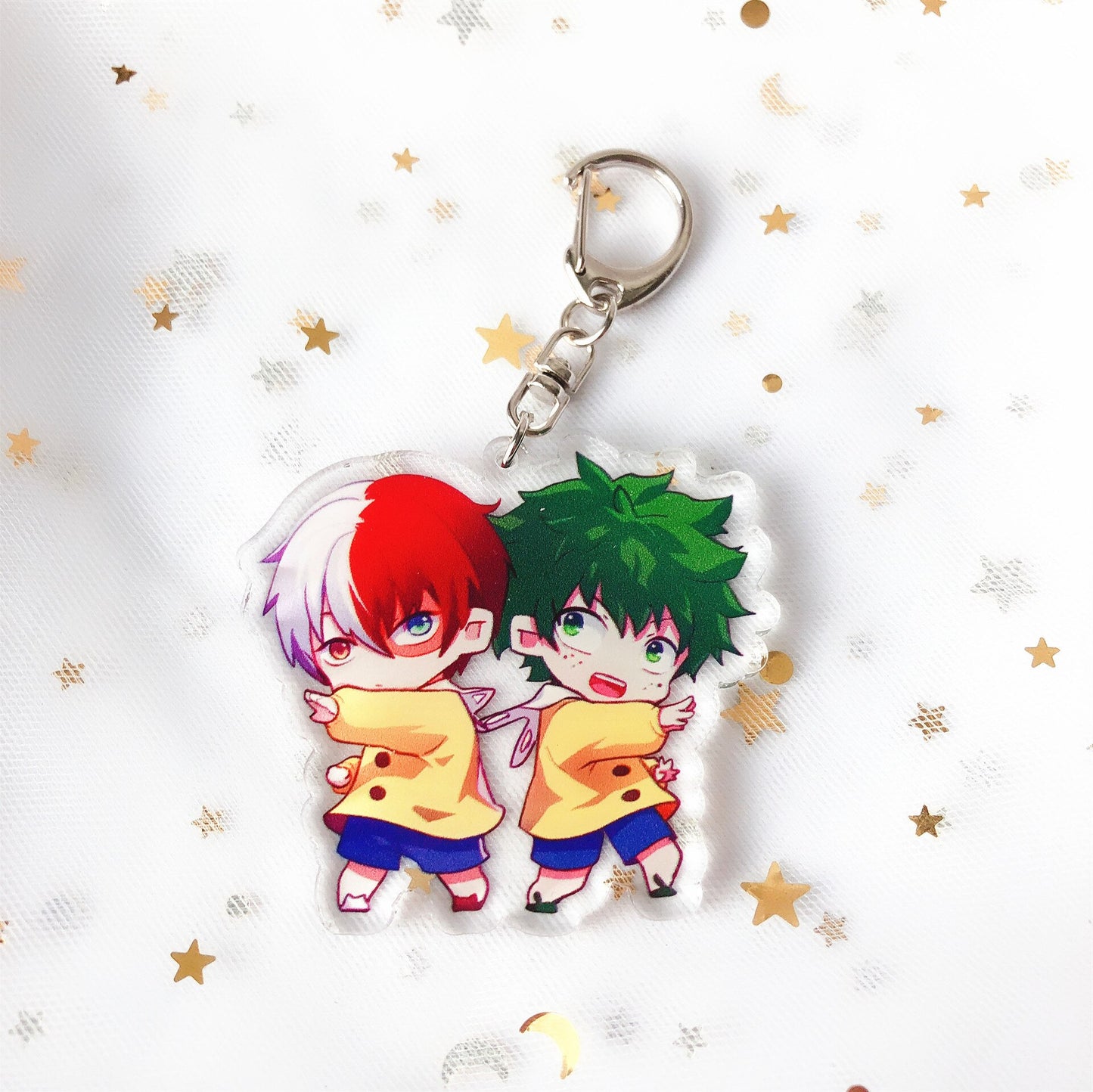 Japan Anime My Hero Academia Boku No Hero Academia Keychain Cosplay Cartoon Figure Transparent Acrylic Pendant Keyring Fans Gift