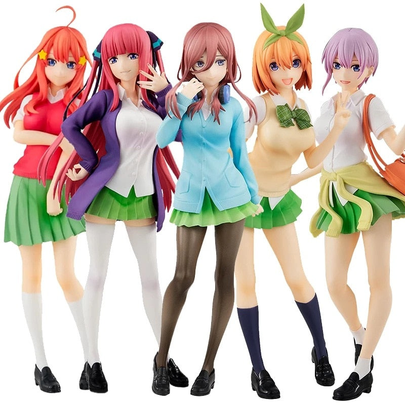 20cm The Quintessential Quintuplets Figure Anime Nakano Miku Action Figure Nakano Ichika Nino Yotsuba Itsuki Figurine Model Doll