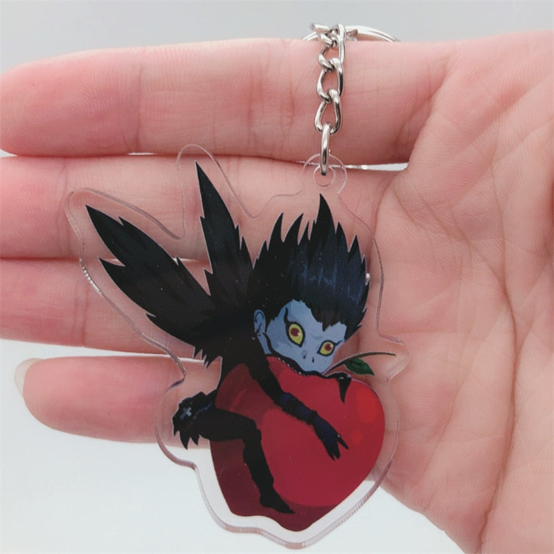 Anime DEATH NOTE Ryuk Keychain Badge Accessories Killer L Lawliet Cosplay Props Cartoon Backpack Pendant