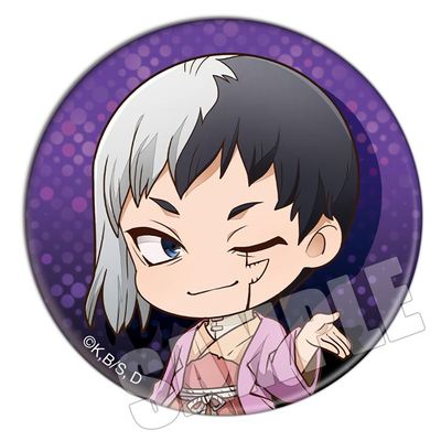 Anime Dr. Stone Ishigami Senkuu Asagiri Gen Shishio Tsukasa Figure 58mm Badge Round Brooch Pin 1930 Gifts Kids Collection Toy