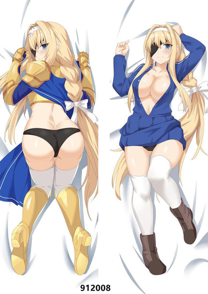 Anime Dakimakura Sword Art Online Alicization War of Underworld Alice Yuuki Asuna Hugging Body Pillow Case Pillow Cover Gift