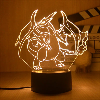 New Pokemon Pikachu Led 3D Night Light Kids Toy Anime Figures Cute Pikachu Bedside Lamp for Children Bedroom Decor Birthday Gift