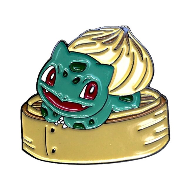 Anime Bulbasaur Enamel Pins Collect Pokemon Metal Cartoon Brooch Backpack Hat Bag Collar Lapel Badges Anime  Fans Gift