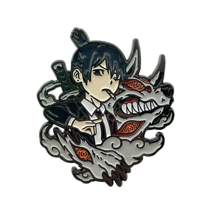 Chainsaw Man Pochita Makima Hayakawa Aki Reze Pin Enamel Brooch Alloy Metal Badges Lapel Pins Brooches Jewelry Accessories