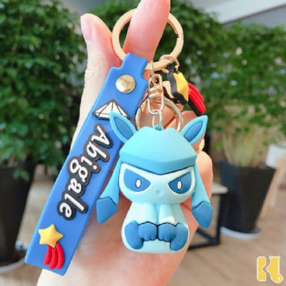 Pokemon Anime Figure Pikachu Keychain Toy Pet Eevee Leafeon Sylveon Flareon Umbreon Vaporeon Espeon Glaceon Jolteon Kids Gifts