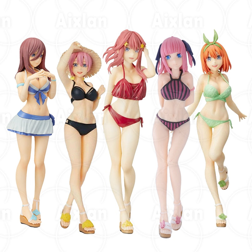 20cm The Quintessential Quintuplets Figure Anime Nakano Miku Action Figure Nakano Ichika Nino Yotsuba Itsuki Figurine Model Doll