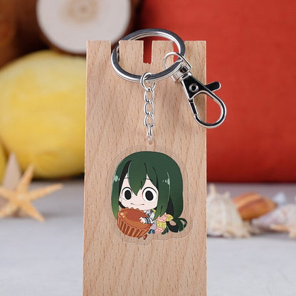 Keychain Anime Character My Hero Academia Deku Acrylic Keyring Japanese Cartoon Bag Handbag Gift For Student Comic Fans