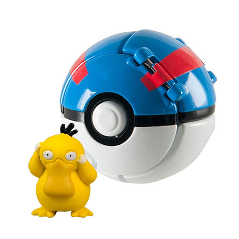 Pokemon Ball Pokeball Anime Figure Pikachu Squirtle Pocket Monster Variant Pokémon Elf Ball Toy Action Model Gift