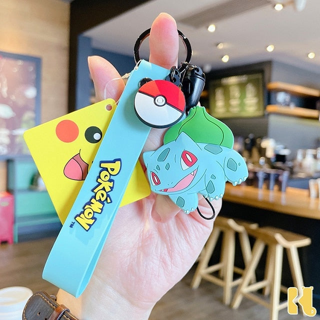 Pokemon Anime Figure Pikachu Keychain Toy Pet Eevee Leafeon Sylveon Flareon Umbreon Vaporeon Espeon Glaceon Jolteon Kids Gifts