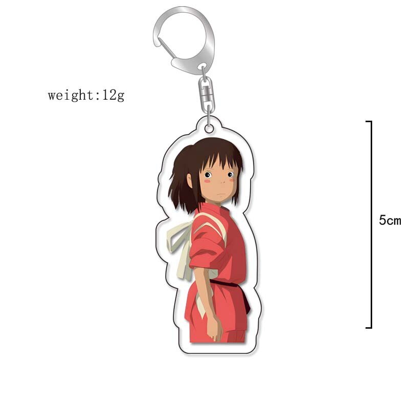 Anime Kiki&#39;s Delivery Service MY NEIGHBOUR TOTORO Spirited Away Cosplay Keychain Acrylic Pendant Backpack Props Accessories Gift