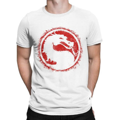 Custom Graphic Tees Tops XS-4XL Mortal Kombat Vintage Logo Adult T Shirt Summer Clothes for Men Clothing Pattern Style