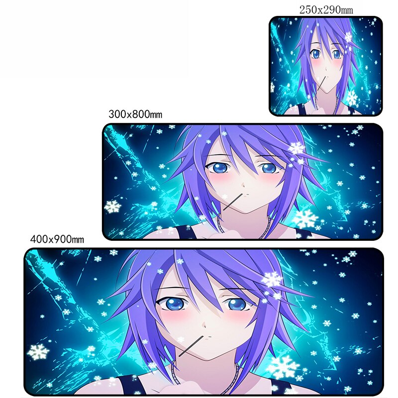 Cartoon Rosario + Vampire Mouse Pad Large PC Gamer Laptop Desk Mat Gaming Accessories Keyboard Cute Girl Rubber Table Mousepad