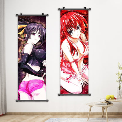 Wall Art Anime Hanging Painting Posters High School DxD Canvas Print Rias Gremory Picture Home Decor Scroll Bedside Background