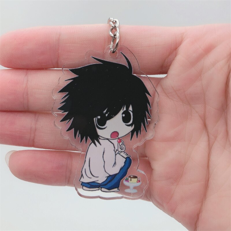 Anime DEATH NOTE Ryuk Keychain Badge Accessories Killer L Lawliet Cosplay Props Cartoon Backpack Pendant