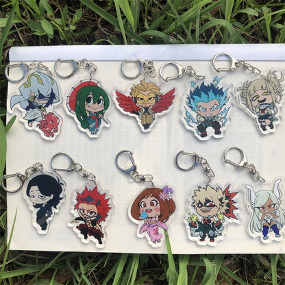 My Hero Academia OCHACO URARAKA Midoriya Izuku Ashido Mina Keychain Cosplay Accessories Pendant Badge Christmas Gifts