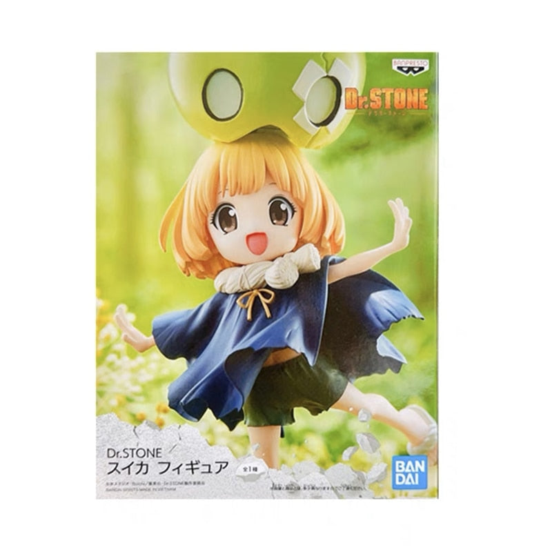 12 Cm Dr. Stone Anime Figure Kawaii Action Figure Double Head Replaceable Cute Pvc Collection Ornaments Model Gifts Toys