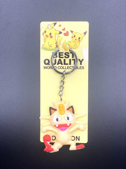 38style Pokemon Anime Action Figures Pikachu Alloy Silicone Keychain Accessories Pendant Bag Key Ring Pendant Birthday Gifts