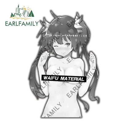 13cm x 9.6cm for DanMachi Hestia Waifu Car Stickers Campervan Decal RV JDM Vinyl Car Wrap Waterproof Trunk Decals