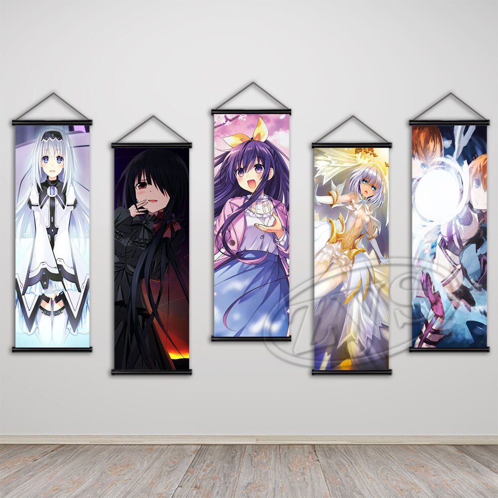 Classic Art Japanese Anime Poster Canvas Date a Live Painting HD Print Wall Home Cudros Hanging Scrolls Mural Bedroom Decoration