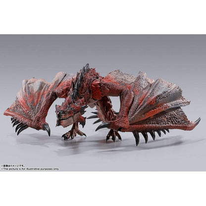 Original Bandai S.h.monsterarts Monster Hunter Rathalos Realistic Detail Articulation Shm Action Figure Doll Model Children Toy